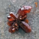 Vanadinite<br />Nuestra Señora de las Angustias Mine, Fuente de la Teja hill, Alhama de Granada, Comarca Alhama de Granada, Granada, Andalusia, Spain<br />FOV 3mm<br /> (Author: Carlos Pareja)