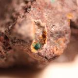 Malachite<br />María Josefa Mine, Rodalquilar, Níjar, Comarca Metropolitana de Almería, Almería, Andalusia, Spain<br />Whole specimen size: 4 cm x 3 cm x 3 cm<br /> (Author: franjungle)