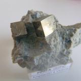 PyriteAmpliación a Victoria Mine, De Alcarama Range, Navajún, Comarca Cervera, La Rioja, Spain50 mm x 33 mm x 45 mm (Author: franjungle)