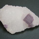 Fluorite on Quartz<br />Erongo Mountain, Usakos, Erongo Region, Namibia<br />81mm x 48mm x 23mm<br /> (Author: Heimo Hellwig)