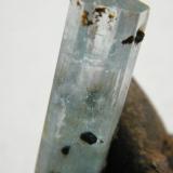 Beryl (variety aquamarine) and Siderite<br />Erongo Mountain, Usakos, Erongo Region, Namibia<br />38mm x 47mm x 27mm<br /> (Author: Heimo Hellwig)