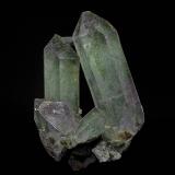 Quartz with Chlorite<br />Schin gorge, Thusis, Domleschg, Hinterrhein Valley, Grischun (Grisons; Graubünden), Switzerland<br />7.9 x 5.8 cm<br /> (Author: am mizunaka)