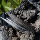 PirolusitaSerra da Mina Mine, Cercal, Santiago do Cacém, Setúbal District, Área Metropolitana de Lisboa Region, Portugal12 x 6 cm (la pieza) (Autor: nerofis2)