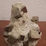 Pyrite<br />Ampliación a Victoria Mine, De Alcarama Range, Navajún, Comarca Cervera, La Rioja, Spain<br />11 cm x 14 cm x 9 cm<br /> (Author: franjungle)