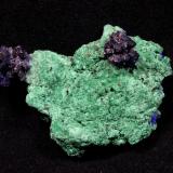 Azurite, Malachite<br />Bou Bekker, Touissit District, Jerada Province, Oriental Region, Morocco<br />82 mm x 58 mm x 23 mm<br /> (Author: Don Lum)