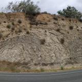 Panorámica de la carretera NA-134, entre KM 44 y 45, Azagra, Ribera del Alto Ebro, merindad de Estella, Comunidad Foral de Navarra, España. (Autor: Carles)