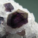 Quartz (variety amethyst) and Calcite<br />Brandberg area, Erongo Region, Namibia<br />148mm x 117mm x 80mm<br /> (Author: Heimo Hellwig)