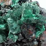 Malachite after Azurite, GoethiteMilpillas Mine, Cuitaca, Municipio Santa Cruz, Sonora, Mexico15 cm x 12 cm x 9 cm (Author: Don Lum)