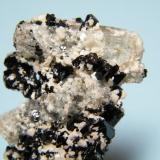 Beryl (variety goshenite) and Schorl<br />Erongo Mountain, Usakos, Erongo Region, Namibia<br />33mm x 60mm x 28mm<br /> (Author: Heimo Hellwig)