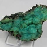 Quartz (variety chalcedony), Chrysocolla<br />Inspiration Pit, Inspiration, Miami-Inspiration District (Globe-Miami District), Gila County, Arizona, USA<br />94 mm x 52 mm 34 mm<br /> (Author: Don Lum)