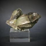 Quartz and Chlorite<br />Aiguille de l'Eboulement, Les Petites Jorasses, Mont Blanc Massif, Chamonix, Haute-Savoie, Auvergne-Rhône-Alpes, France<br />75mm x 45mm x 45mm<br /> (Author: Philippe Durand)