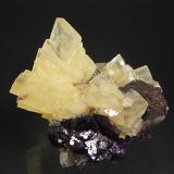 Barite<br />Denton Mine, Goose Creek Mine group, Harris Creek Sub-District, Hardin County, Illinois, USA<br />5.3 x 6.7 cm<br /> (Author: crosstimber)