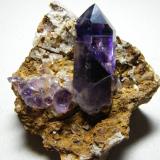 Quartz (variety amethyst)<br />Brandberg area, Erongo Region, Namibia<br />83mm x 97mm x 60mm<br /> (Author: Heimo Hellwig)