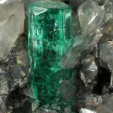 Beryl (variety emerald), Dolomite, Pyrite<br />La Pita mining district, Polveros Mine, Municipio Maripí, Western Emerald Belt, Boyacá Department, Colombia<br />88x72x48mm, xls=11 & 9mm<br /> (Author: Fiebre Verde)