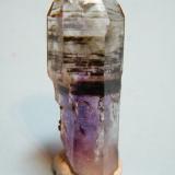 Quartz (variety amethyst/smoky)<br />Brandberg area, Erongo Region, Namibia<br />16mm x 45mm<br /> (Author: Heimo Hellwig)