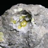 AzufreSulphur Mines, La Serrata, Lorca, Comarca Alto Guadalentín, Region of Murcia (Murcia), SpainCristal de 5 mm. (Autor: Antonio P. López)