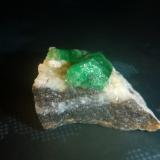 Beryl (variety emerald)<br />Muzo mining district, Western Emerald Belt, Boyacá Department, Colombia<br />34mm x 32mm x 14mm<br /> (Author: franjungle)