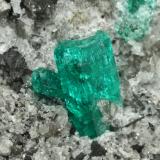 Beryl (variety emerald), Albite (variety cleavelandite), Dolomite, Pyrite<br />Chivor mining district, El Oriente Mine, Municipio Chivor, Eastern Emerald Belt, Boyacá Department, Colombia<br />94x73x49mm, main xls=15 & 13mm<br /> (Author: Fiebre Verde)