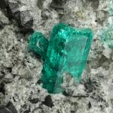 Beryl (variety emerald), Albite (variety cleavelandite), Dolomite, Pyrite<br />Chivor mining district, El Oriente Mine, Municipio Chivor, Eastern Emerald Belt, Boyacá Department, Colombia<br />94x73x49mm, main xls=15 & 13mm<br /> (Author: Fiebre Verde)