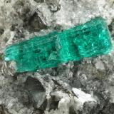 Beryl (variety emerald), Albite (variety cleavelandite), Dolomite, Pyrite<br />Chivor mining district, El Oriente Mine, Municipio Chivor, Eastern Emerald Belt, Boyacá Department, Colombia<br />94x73x49mm, main xls=15 & 13mm<br /> (Author: Fiebre Verde)