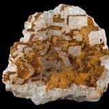 Cryolite with Siderite<br />Ivigtut deposit, Ivittuut, Arsuk Fjord, Sermersooq, Greenland<br />10.0x 7.0 x 8.0 cm<br /> (Author: MIM Museum)