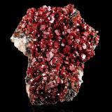 Vanadinite with Baryte<br />Mibladen (Mibladen mining district), Midelt, Midelt Province, Drâa-Tafilalet Region, Morocco<br />25.5	x 25.0 x 13.0 cm<br /> (Author: MIM Museum)