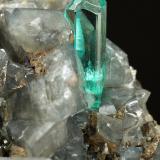 Beryl (variety emerald), Albite (variety cleavelandite), Dolomite, Pyrite<br />Chivor mining district, El Acuario Mine, Municipio Chivor, Eastern Emerald Belt, Boyacá Department, Colombia<br />69x71x52mm, xls=20 & 10mm<br /> (Author: Fiebre Verde)