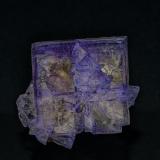 Fluorite, Chalcopyrite<br />Denton Mine, Goose Creek Mine group, Harris Creek Sub-District, Hardin County, Illinois, USA<br />2.9 x 2.5 cm<br /> (Author: am mizunaka)