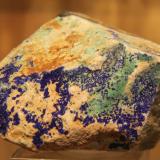 Azurite<br />La Reforma Mine, El Pinar de Bédar, El Pinar, Bédar, Comarca Levante Almeriense, Almería, Andalusia, Spain<br />60 mm x 48 mm x 52 mm<br /> (Author: franjungle)