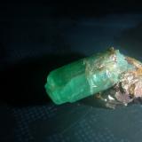 Beryl (variety emerald)<br />Muzo mining district, Western Emerald Belt, Boyacá Department, Colombia<br />24mm x 37mm  x 24mm<br /> (Author: franjungle)