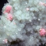 Rhodochrosite on quartzGrizzly Bear Mine, Bear Creek Canyon, Ouray, Ouray District, San Juan Mountains, Ouray County, Colorado, USA2.1 x 4.1 x 5.8 cm (Author: crosstimber)