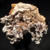 Smithsonite, Baryte, Calcite<br />Juanita Mine, Magdalena District, Socorro County, New Mexico, USA<br />145 mm x 120 mm x 65 mm<br /> (Author: Robert Seitz)