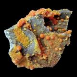 Mimetite<br />Haus Baden Mine, Sehringen, Badenweiler mining area, Badenweiler, Black Forest, Baden-Württemberg, Germany<br />Specimen size 10 cm<br /> (Author: Tobi)