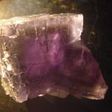 Fluorite.<br />La Viesca Mine, La Collada mining area, Huergo, Siero, Comarca Oviedo, Principality of Asturias (Asturias), Spain<br />Main crystal: 40mm x 40mm x 40mm<br /> (Author: franjungle)