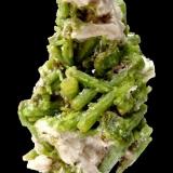 Pyromorphite<br />Heilige Dreifaltigkeit Mine, Zschopau, Erzgebirgskreis, Saxony/Sachsen, Germany<br />Specimen size 5 cm, largest pyromorphite crystal 1,5 cm<br /> (Author: Tobi)