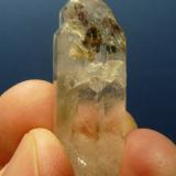Quartz with Chlorite<br />Villiersdorp, Theewaterskloof, Overberg, Western Cape, South Africa<br />40 x 15 x 12 mm<br /> (Author: Pierre Joubert)