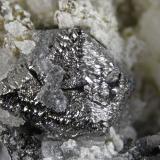 Magnetite<br />Shijiangshan Mine, Shijiangshan village, Yinwu, Linxi, Ulanhad League, Inner Mongolia Autonomous Region, China<br />FOV 1.3 cm<br /> (Author: Cesar M. Salvan)