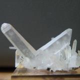 Cuarzo (macla de japón)<br />Mina Krushev dol, Zona minera Madan, Montes Rhodope, Smolyan Oblast, Bulgaria<br />3 cm<br /> (Autor: nimfiara)