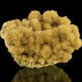 Baryte, Sulphur<br />Machów Mine, Tarnobrzeg, Subcarpathian Voivodeship, Poland<br />9 x 6,5 x 5,5 cm<br /> (Author: Niels Brouwer)