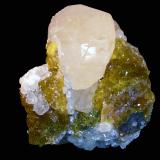 Calcita, FluoritaMina Moscona, El Llano, Solís, Corvera de Asturias, Comarca Avilés, Principado de Asturias (Asturias), España13,5x13 cm (Autor: geoalfon)