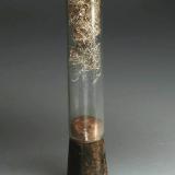 PlataMina Priester (Mina Priester y Leviten), Neustädtel, Distrito Schneeberg, Erzgebirgskreis, Sajonia/Sachsen, AlemaniaTubo de vidrio de 6 x 1 cm. (Autor: Antonio P. López)