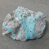 Turquoise<br />Nishâpûr deposit, Ali-mersai Mountain, Nishâpûr, Razavi Khorasan Province, Iran<br />6 * 5 *  5 cm<br /> (Author: h.abbasi)