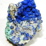 Azurite<br />Tschudi Mine, Otavi, Otjozondjupa Region, Namibia<br />38mm x 50mm x 31mm<br /> (Author: Heimo Hellwig)