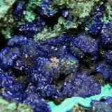 Azurite and Malachite<br />Tschudi Mine, Otavi, Otjozondjupa Region, Namibia<br />85mm x 60mm x 41mm<br /> (Author: Heimo Hellwig)