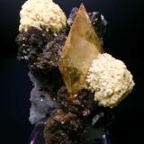 Calcite, Sphalerite, Barite, Quartz<br />Elmwood Mine, Carthage, Central Tennessee Ba-F-Pb-Zn District, Smith County, Tennessee, USA<br />8.5x5.5x4.5 cm<br /> (Author: Turbo)