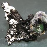 Fluorite and Schorl<br />Erongo Mountain, Usakos, Erongo Region, Namibia<br />51mm x 52mm x 28mm<br /> (Author: Heimo Hellwig)