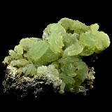 Prehnite and Augite<br />Oficarsa Quarry, De las Culebras Hill, Carchelejo, Cárcheles, Comarca Sierra Mágina, Jaén, Andalusia, Spain<br />81x59x43mm<br /> (Author: Carlos Pareja)