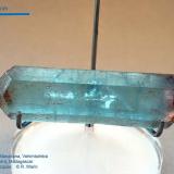 Beryl (variety aquamarine)<br />Manakana, Vohambohitra pegmatite, Tsaratanàna District, Betsiboka Region, Mahajanga (Majunga) Province, Madagascar<br />7.3 cm<br /> (Author: Roger Warin)