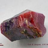 Corundum (variety ruby)<br />Zazafotsy Quarry, Zazafotsy Commune, Fianarantsoa, Ihosy District, Horombe Region, Fianarantsoa Province, Madagascar<br /><br /> (Author: Roger Warin)