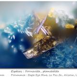 Fornacite and PlancheiteMina Eagle Eye, Grupo Moore Mine, Distrito New Water, Montes New Water, Condado La Paz, Arizona, USAfov 1 mm (Author: ploum)